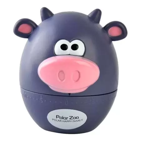 Timer Temporizadores,Timer Cocina Con Forma De Vaca Loca Oscura Reloj Temporizador A Cuerda