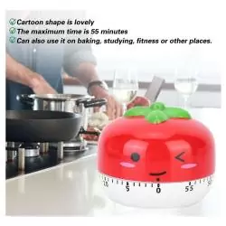 Timer Temporizadores,Timer Cocina Con Forma De Tomate Reloj Temporizador A Cuerda