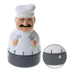 Timer Temporizadores,2x Timer Cocina De Pimenton Y Cocinero Reloj Temporizador A Cuerda