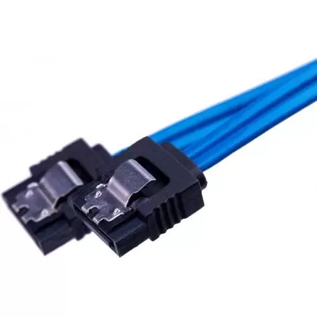 Adaptadores y Cables,Cable Datos Sata Serial 3 SSD Disco Duro Dvd Bluray Cd - Corto Azul 14CM
