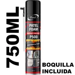 Otros,Espuma Expansiva PATEL P500 Ignifuga Poliuretano Aislante Frio Relleno Aislacion Sellante Pu - 750ml