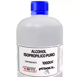 Limpieza y Mantención de Circuitos,Alcohol Isopropilico 99% Puro 1 Litro 1000 ML kByte