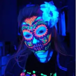Iluminación de Fiestas,Ampolleta Fiesta Fluor Luz Negra Ultravioleta Uv 26w Disco