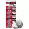 Pilas y Baterias,Bateria Litio Pila Cr2025 Maxell 3v Tira 5 Pilas Boton Reloj