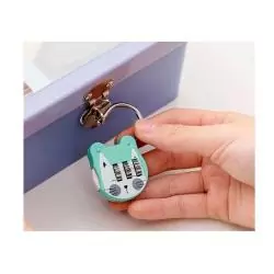 Candados,Candado Con Clave Gato Para Equipaje Maletas Mochilas Lockers