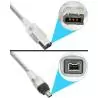 Adaptadores y Cables,Cable Firewire Ieee1394 4p 6p 400mbps Minidv 4 Pin A 6 Pin ilink Corto