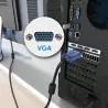 Cables de Video,Cable Vga De 3mts Para Monitor, Tv, Proyector Video Rgb Db15