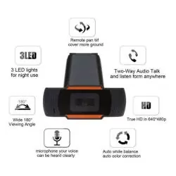 Webcam y Videoconferencias,Webcam Camara Hd Usb Con Microfono Skype Teams Zoom Chat Pc