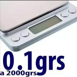 Pesas y Grameras,Balanza Pesa Gramera Digital 2kg De Cocina Alta Precision