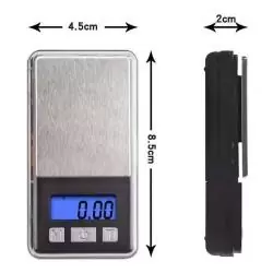 Pesas y Grameras,Mini Gramera Pesa De Bolsillo Digital Precision 0,01-200g