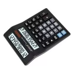 Calculadoras,Calculadora Doble Pantalla Lcd A Pila Comercio Negocio Colegio - 8122