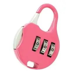 Candados,Candado A Clave Rosado Casillero Equipaje Locker Maleta Rosa Color Rosado Cartera