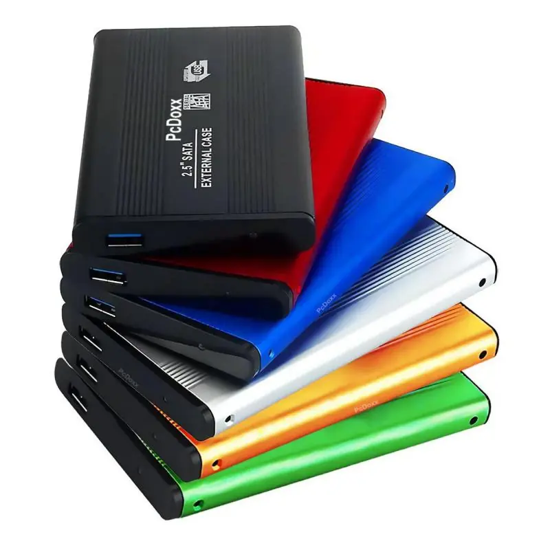 Accesorios Almacenamiento,Cofre SATA Case Disco Duro 2.5 Usb Notebook - Azul Metal