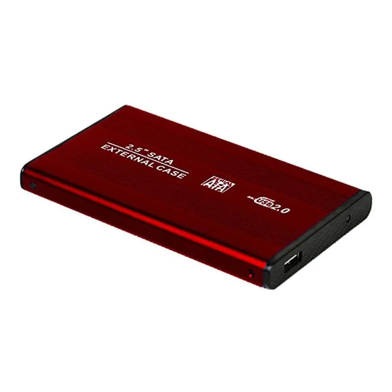 Accesorios Almacenamiento,Cofre SATA Case Disco Duro 2.5 Usb Notebook - Rojo