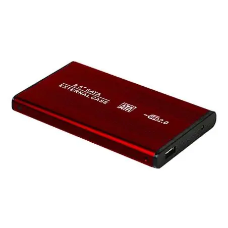 Accesorios Almacenamiento,Cofre SATA Case Disco Duro 2.5 Usb Notebook - Rojo