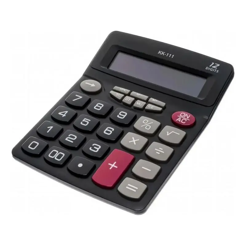 Calculadoras,Calculadora Botones Grandes Comercio Colegio Estudiante 12 digitos - 11112