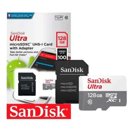 Tarjeta Flash Micro SD,Tarjeta Memoria Sandisk 128gb Micro Sd Clase 10 Original