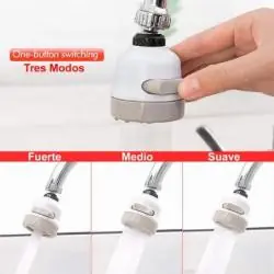 Difusor Lavaplatos Llave Cocina Ahorrador Agua Lluvia Ahorro - CLASSIC