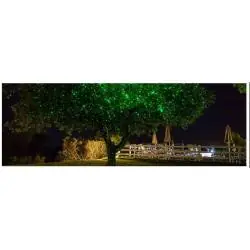 Iluminación de Fiestas,Proyector Laser Ritmico Fiesta Luz Lluvia - Mod.Puntos Verde