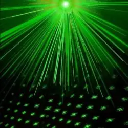 Iluminación de Fiestas,Proyector Laser Ritmico Fiesta Luz Lluvia - Mod.Puntos Verde
