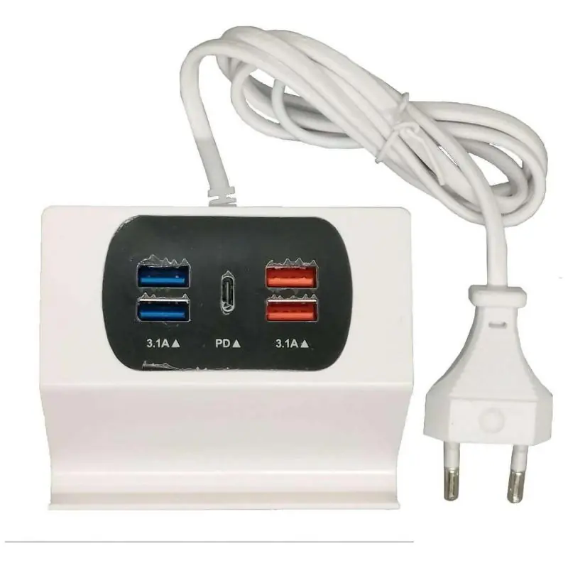 Cargador de Celular y Baterías,Cargador Carga Celular Tipo C Usb Corriente Enchufe Multi