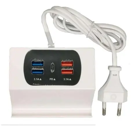 Cargador de Celular y Baterías,Cargador Carga Celular Tipo C Usb Corriente Enchufe Multi