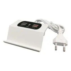 Cargador de Celular y Baterías,Cargador Carga Celular Tipo C Usb Corriente Enchufe Multi