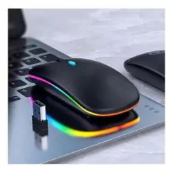 Mouse,Mouse Óptico Inalámbrico Recargable Pc Notebook