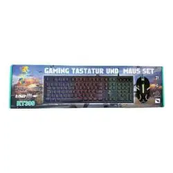 Kit Teclado + Mouse Gamer,Kit Teclado Mouse Alambric Gamer Retroiluminado Pc Notebook - KT399