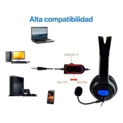 Audifono Gamer Para PlayStation Ps4 Celular Android