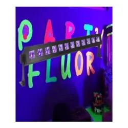 Iluminación de Fiestas,Barra De Luz Negra Uv Ultravioleta Led Cumpleaños Fiesta - 12 Led