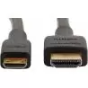 Cables de Video,Cable MINI Hdmi A Hdmi Dorado FULL HD Audio /Video Digital Alta Definicion 1.5 Metros
