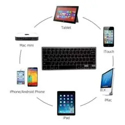 Teclados,Teclado Inalámbrico Bluetooth Recargable Notebook Pc Celular Mini