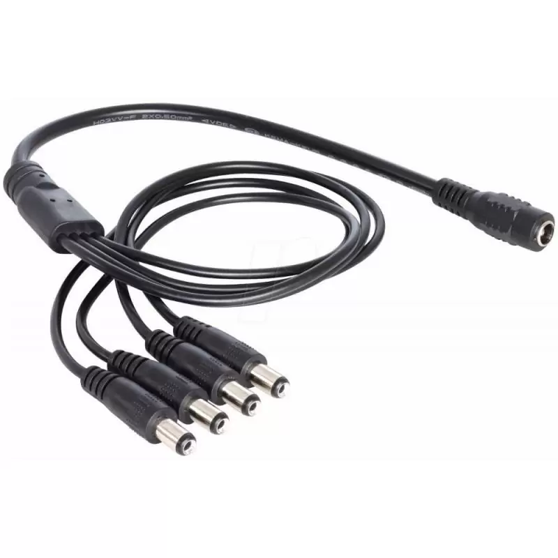 Cables de Poder,Cable Poder Splitter Camara Seguridad 4 Salidas Jack 5.5*2.5