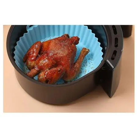 Cocina y Dormitorio,Cesta De Silicona Para Olla Freidora De Aire Reutilizable