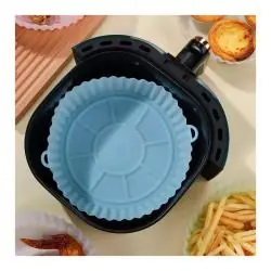 Cocina y Dormitorio,Cesta De Silicona Para Olla Freidora De Aire Reutilizable