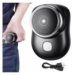 Cuidado Personal,Mini Afeitadora Facial Portatil Electrica Recargarble En Seco