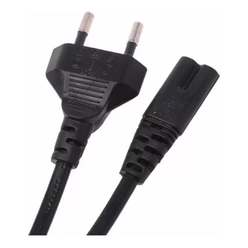 Cables de Poder,Cable Poder Tipo 8 Radio Parlante Bazuka Cargador Notebook