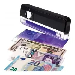 Detector Billetes Falsos,Detector De Billete Falso Led Uv Con Linterna Feria Negocio