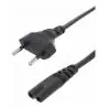 Cables de Poder,Cable Poder Tipo 8 Radio Parlante Bazuka Cargador Notebook