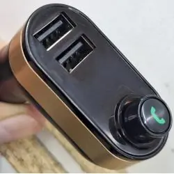 Transmisor FM Bluetooth Manos Libres,Transmisor Fm Auto Bluetooth Mp3 Manos Libre Pantalla Usb Bt