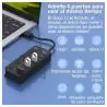 Hub USB,Hub Usb 3.0 De 4 Puertos Boton De Encendido Pc Notebook