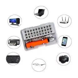 Herramientas Manuales,Set Destornillador 32 Piezas Precision Puntas Intercambiable