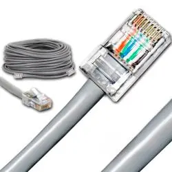 Cable de Red,Cable Red 25 Mts Cat5e Utp Rj45 Cruzado Directo Armados