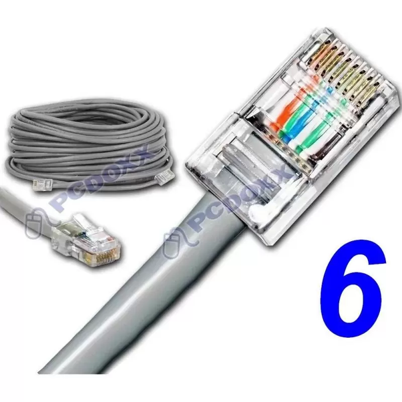 Cable de Red,Cable Red 30 Mts Categoria 6 Rj45 Cat 6 Utp 1000mbps