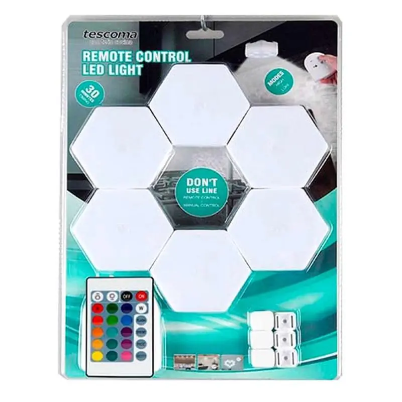 Cintas y Tiras LED,Set Foco Luz Led Rgb Con Control Tactil Touch Inalambrica