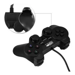 Joysticks de Juego,Joystick Control Palanca Usb Pc Mando Juegos Alambrico con Vibracion