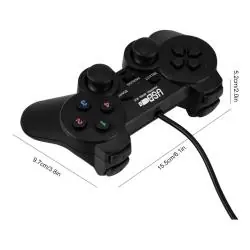 Joysticks de Juego,Joystick Control Palanca Usb Pc Mando Juegos Alambrico con Vibracion