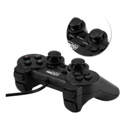 Joysticks de Juego,Joystick Control Palanca Usb Pc Mando Juegos Alambrico con Vibracion