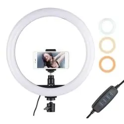 Iluminación Selfie,Aro De Luz Led 20Cm Para Fotografias Y Videos